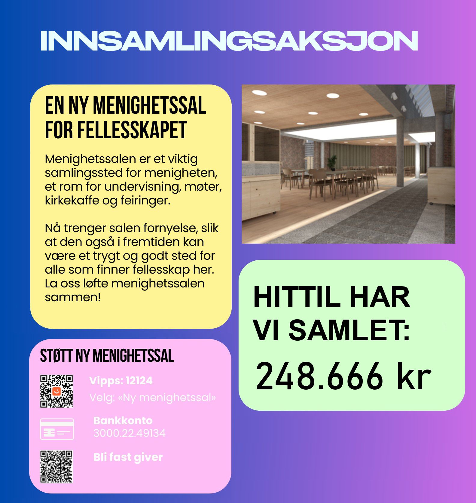 Ny menighetssal
